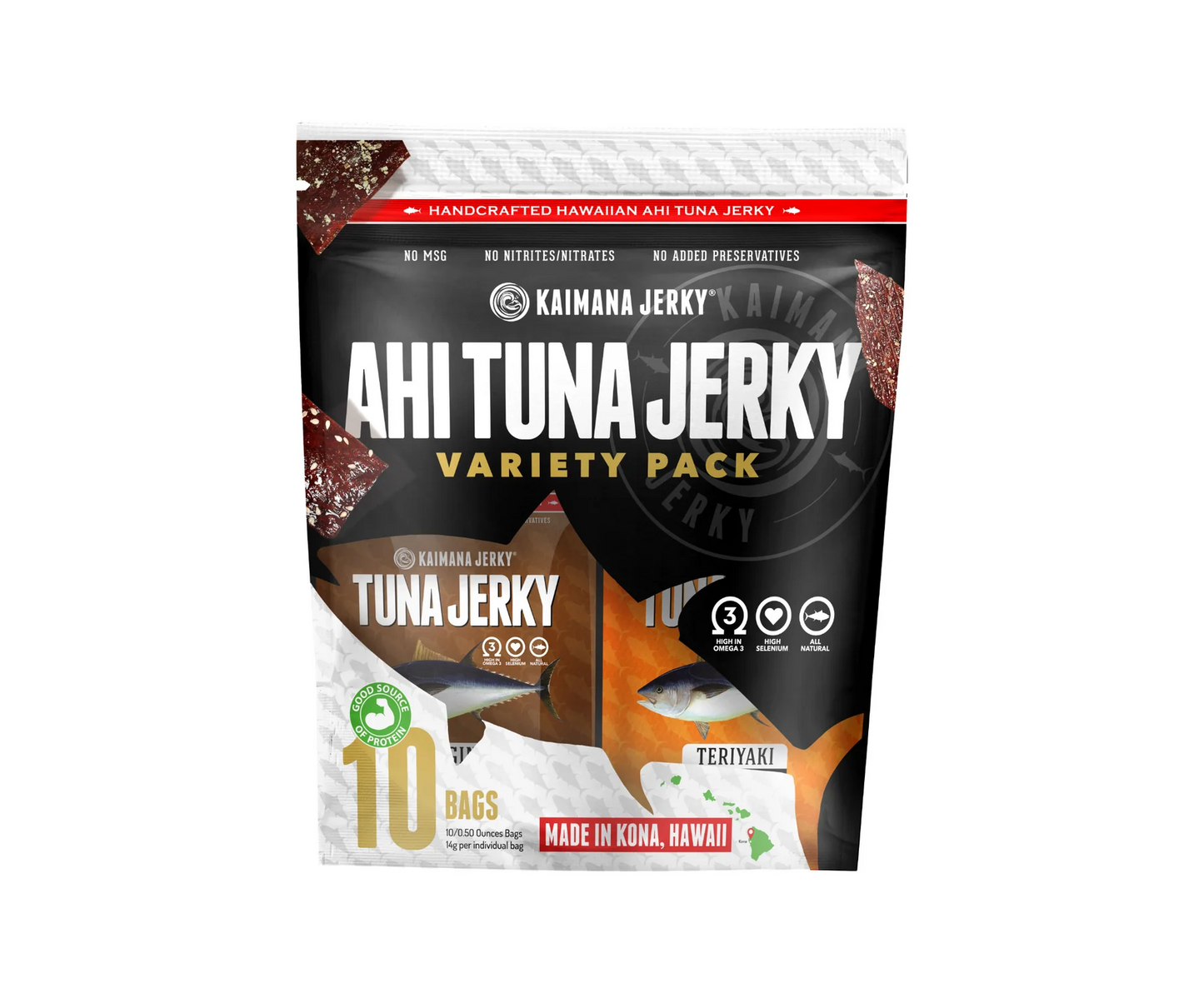 Ahi Tuna Jerky - Variety Pack (10 Asst. Bags) - Wholesale Unlimited Inc.