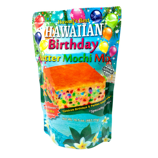 Hawaii's Best Birthday Butter Mochi Mix 15 oz - Wholesale Unlimited Inc.