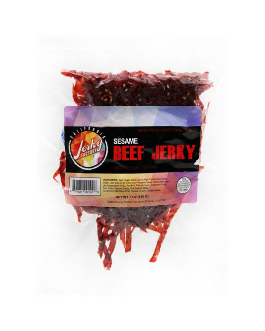 California Jerky Factory - Sesame Beef Jerky - Wholesale Unlimited Inc.